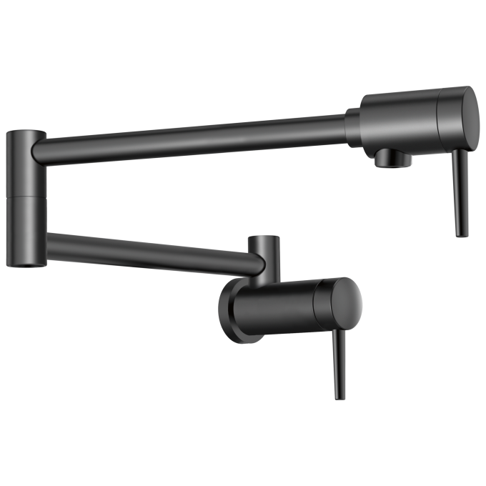 DELTA Other Contemporary Wall Mount Pot Filler — Matte Black