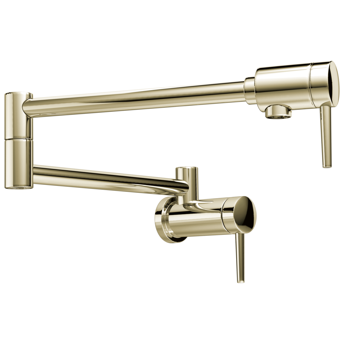 DELTA Other Contemporary Wall Mount Pot Filler — Polished Nickel