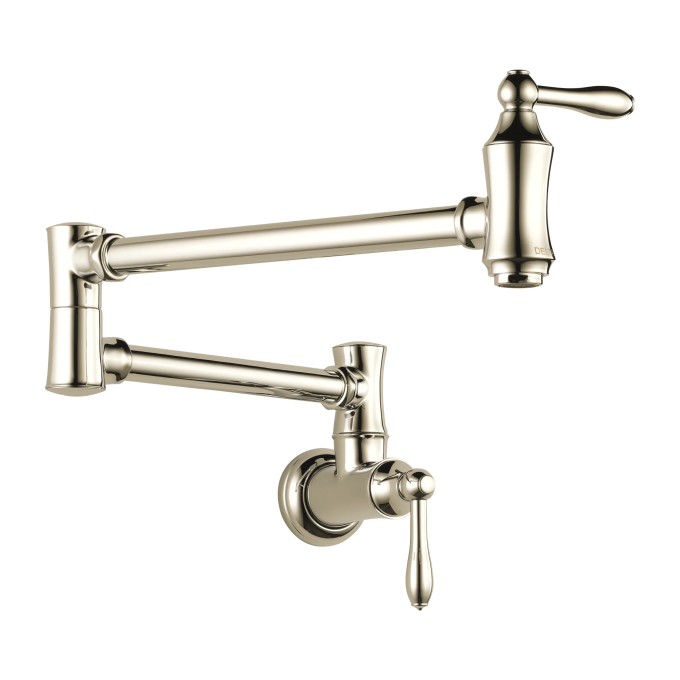 DELTA Other Traditional Wall Mount Pot Filler — Polished Nickel