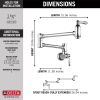 DELTA Other Traditional Wall Mount Pot Filler — Chrome