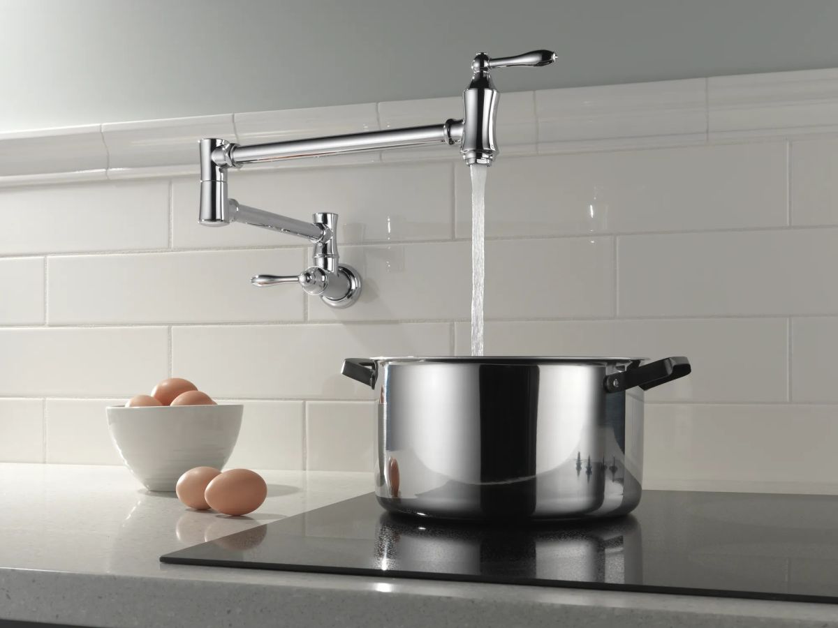 DELTA Other Traditional Wall Mount Pot Filler — Chrome