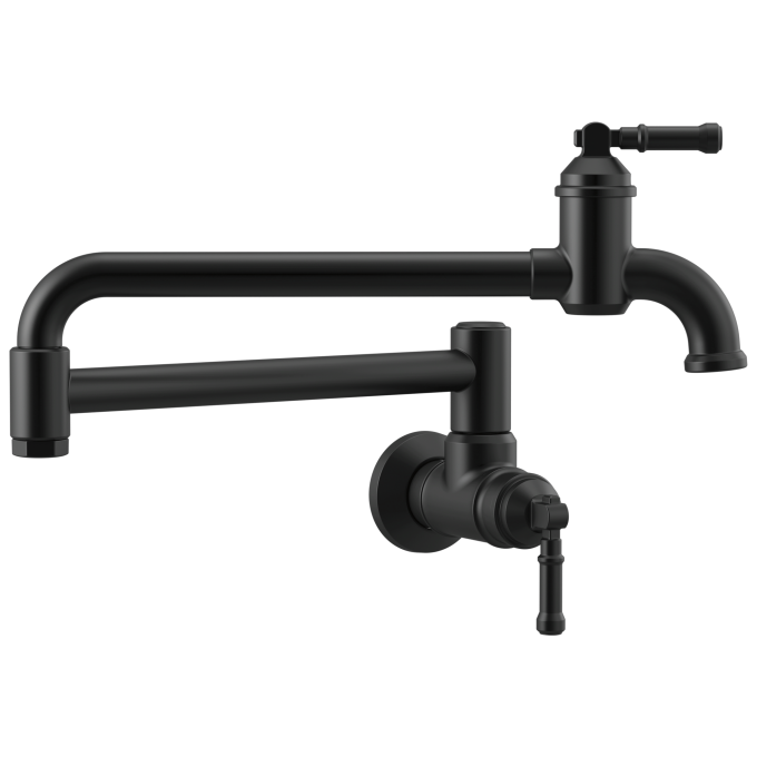 DELTA Broderick Wall Mount Pot Filler — Matte Black