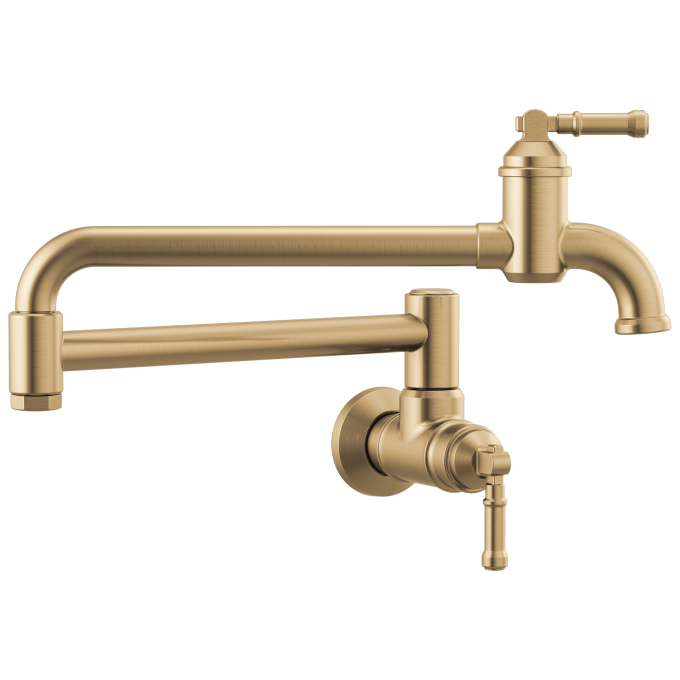 DELTA Broderick Wall Mount Pot Filler — Champagne Bronze