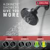 DELTA Nicoli Monitor 14 Series H2Okinetic Shower — Matte Black