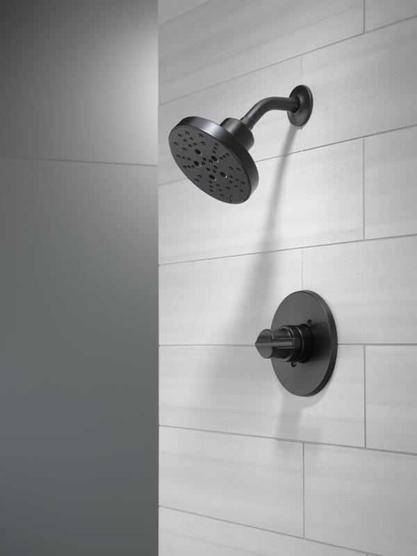 DELTA Nicoli Monitor 14 Series H2Okinetic Shower — Matte Black