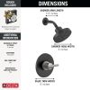 DELTA Nicoli Monitor 14 Series H2Okinetic Shower — Matte Black / Chrome