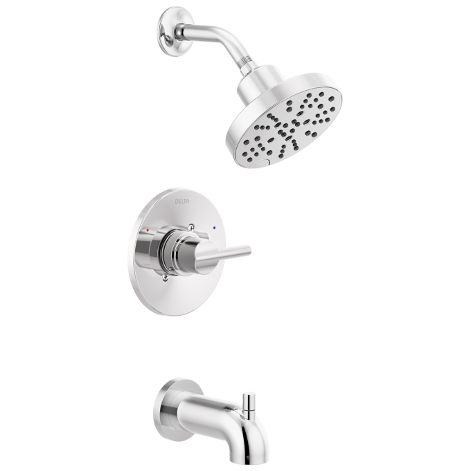 DELTA Nicoli Monitor 14 Series H2Okinetic Tub and Shower — Chrome