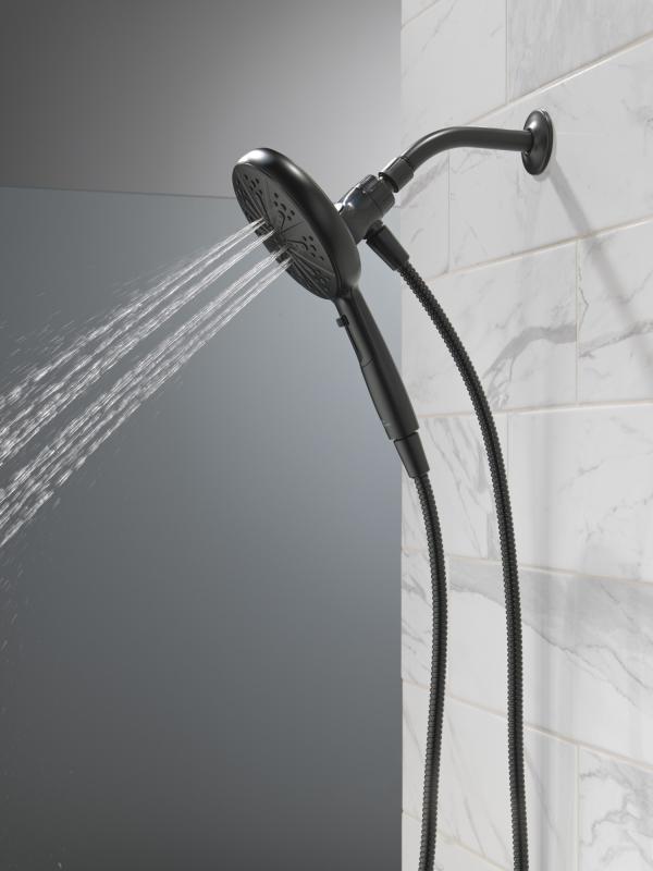 DELTA Nicoli Monitor 14 Series Tub and Shower with SureDock Hand Shower — Matte Black