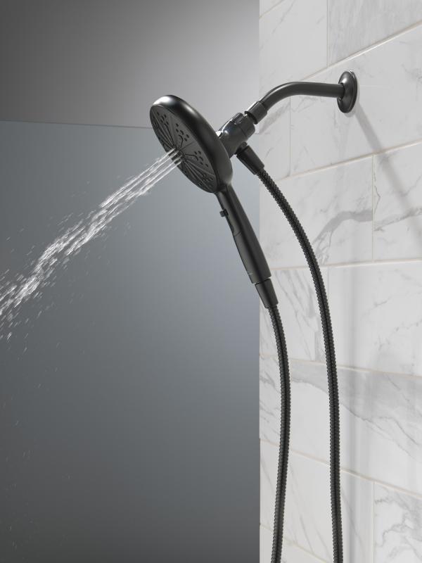DELTA Nicoli Monitor 14 Series Tub and Shower with SureDock Hand Shower — Matte Black
