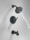 DELTA Nicoli Monitor 14 Series H2Okinetic Tub and Shower — Matte Black