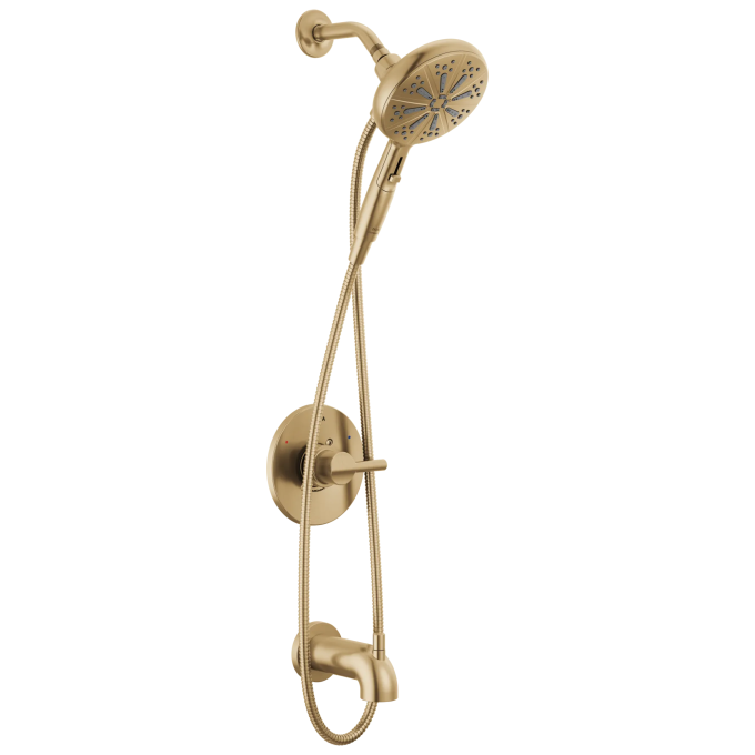 DELTA Nicoli Monitor 14 Series Tub and Shower with SureDock Hand Shower — Champagne Bronze