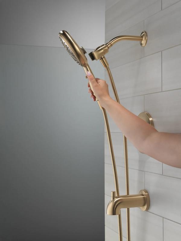 DELTA Nicoli Monitor 14 Series Tub and Shower with SureDock Hand Shower — Champagne Bronze