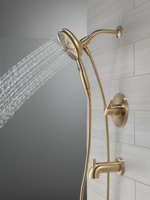 DELTA Nicoli Monitor 14 Series Tub and Shower with SureDock Hand Shower — Champagne Bronze