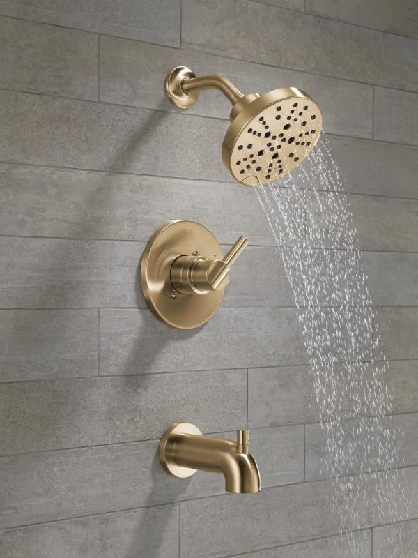 DELTA Nicoli Monitor 14 Series H2Okinetic Tub and Shower — Champagne Bronze