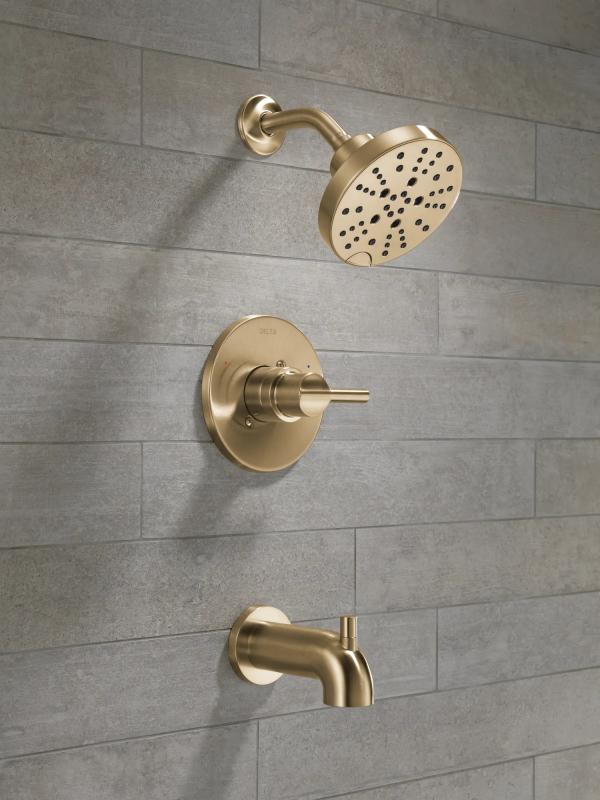 DELTA Nicoli Monitor 14 Series H2Okinetic Tub and Shower — Champagne Bronze