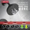 DELTA Nicoli Monitor 14 Series H2Okinetic Tub and Shower — Matte Black / Champagne Bronze