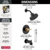 DELTA Nicoli Monitor 14 Series H2Okinetic Tub and Shower — Matte Black / Champagne Bronze