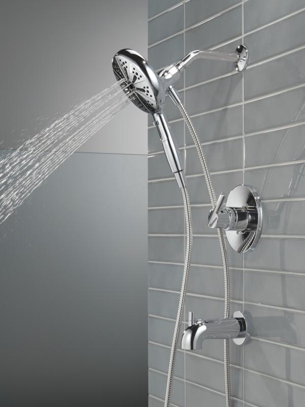 DELTA Nicoli Monitor 14 Series Tub and Shower with SureDock Hand Shower — Chrome