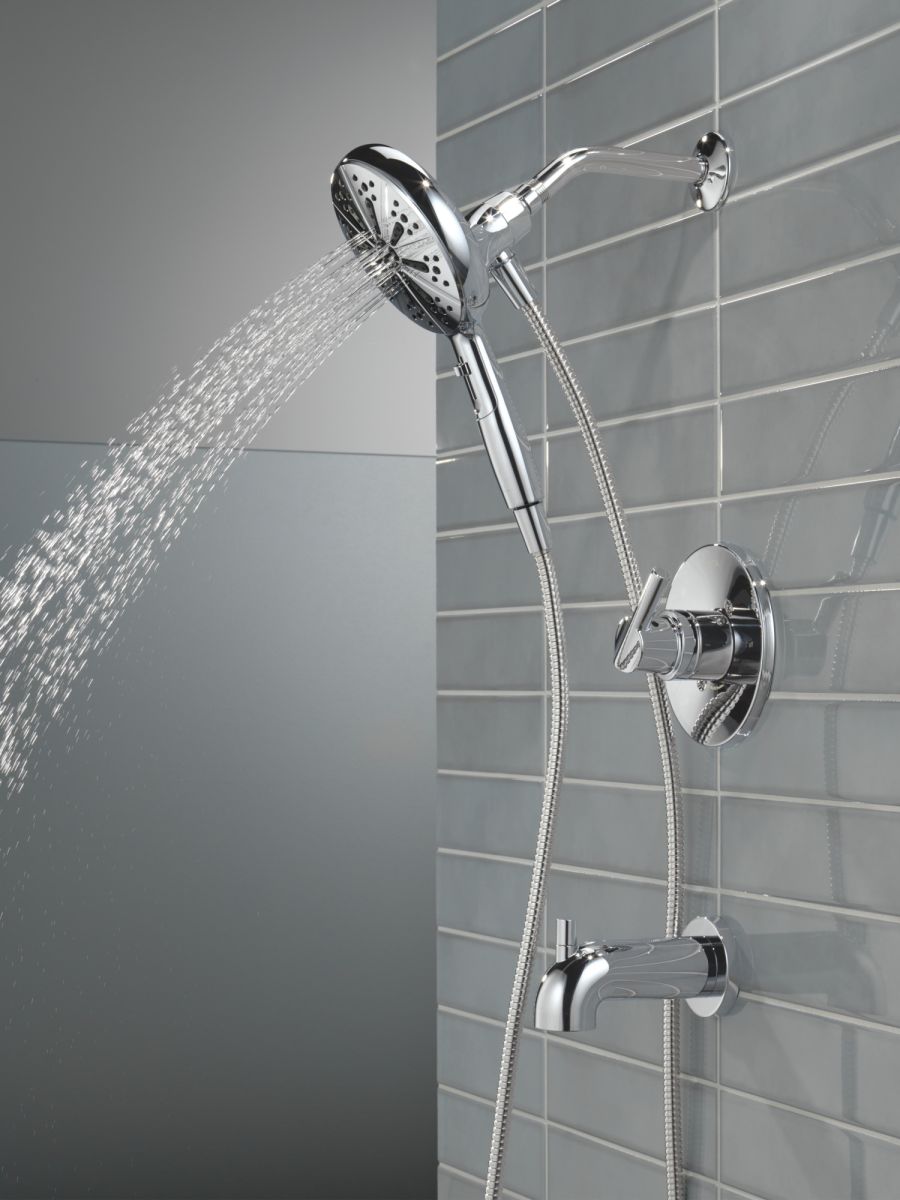 DELTA Nicoli Monitor 14 Series Tub and Shower with SureDock Hand Shower — Chrome