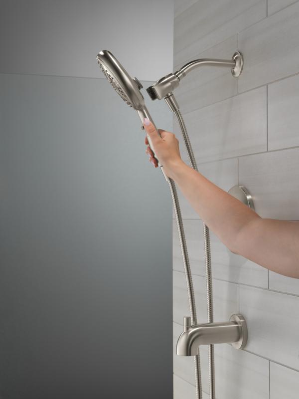 DELTA Nicoli Monitor 14 Series Tub and Shower with SureDock Hand Shower — Stainless