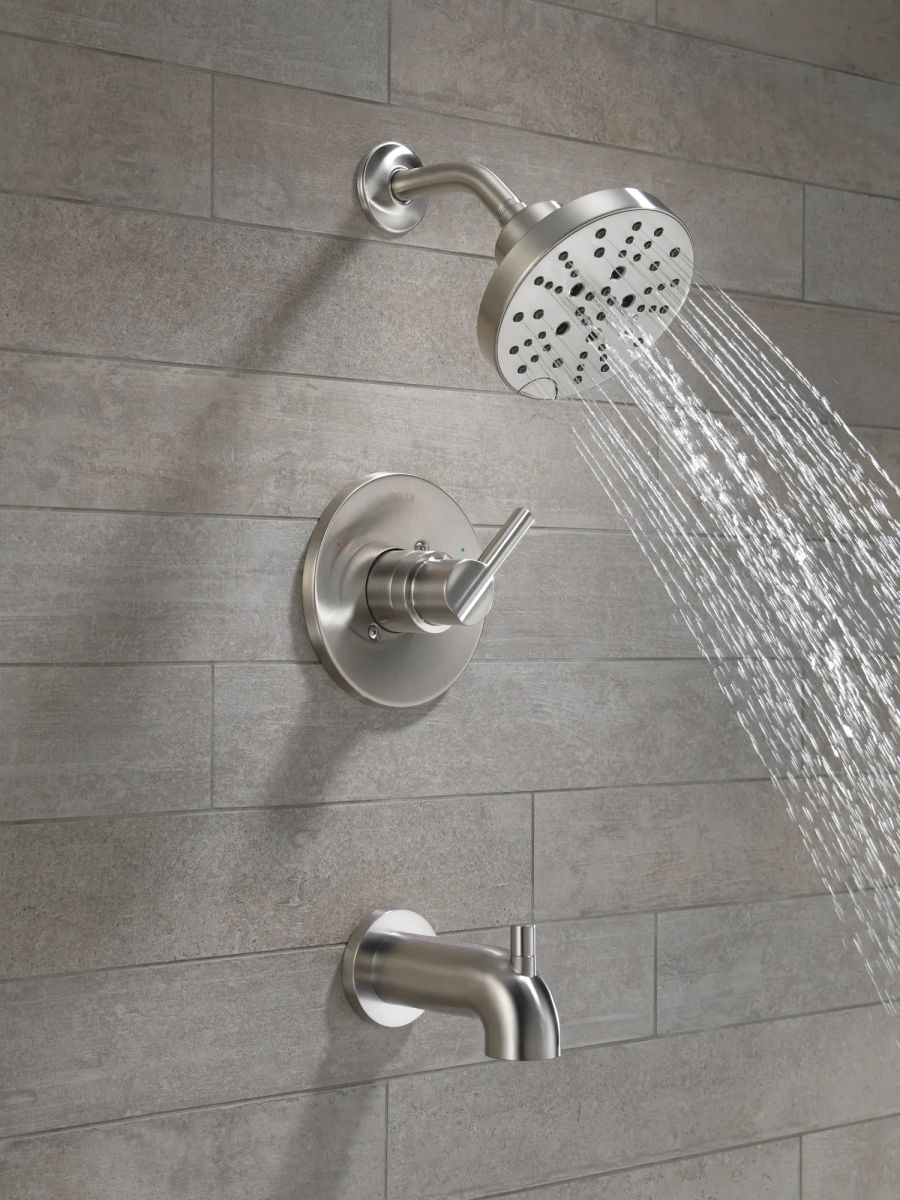 DELTA Nicoli Monitor 14 Series H2Okinetic Tub and Shower — Stainless