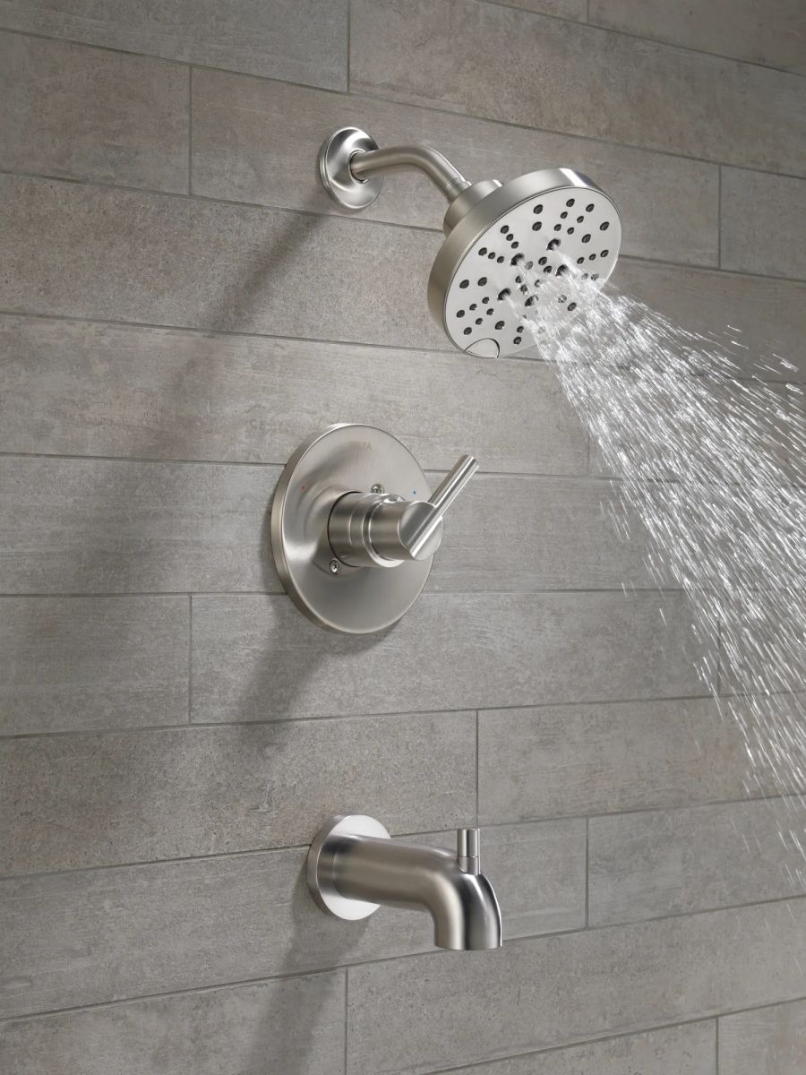 DELTA Nicoli Monitor 14 Series H2Okinetic Tub and Shower — Stainless