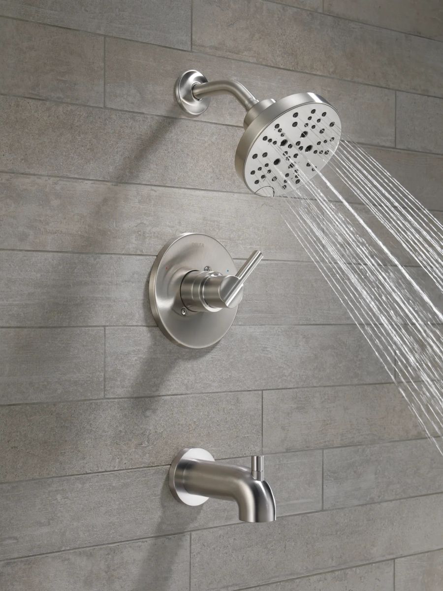 DELTA Nicoli Monitor 14 Series H2Okinetic Tub and Shower — Stainless