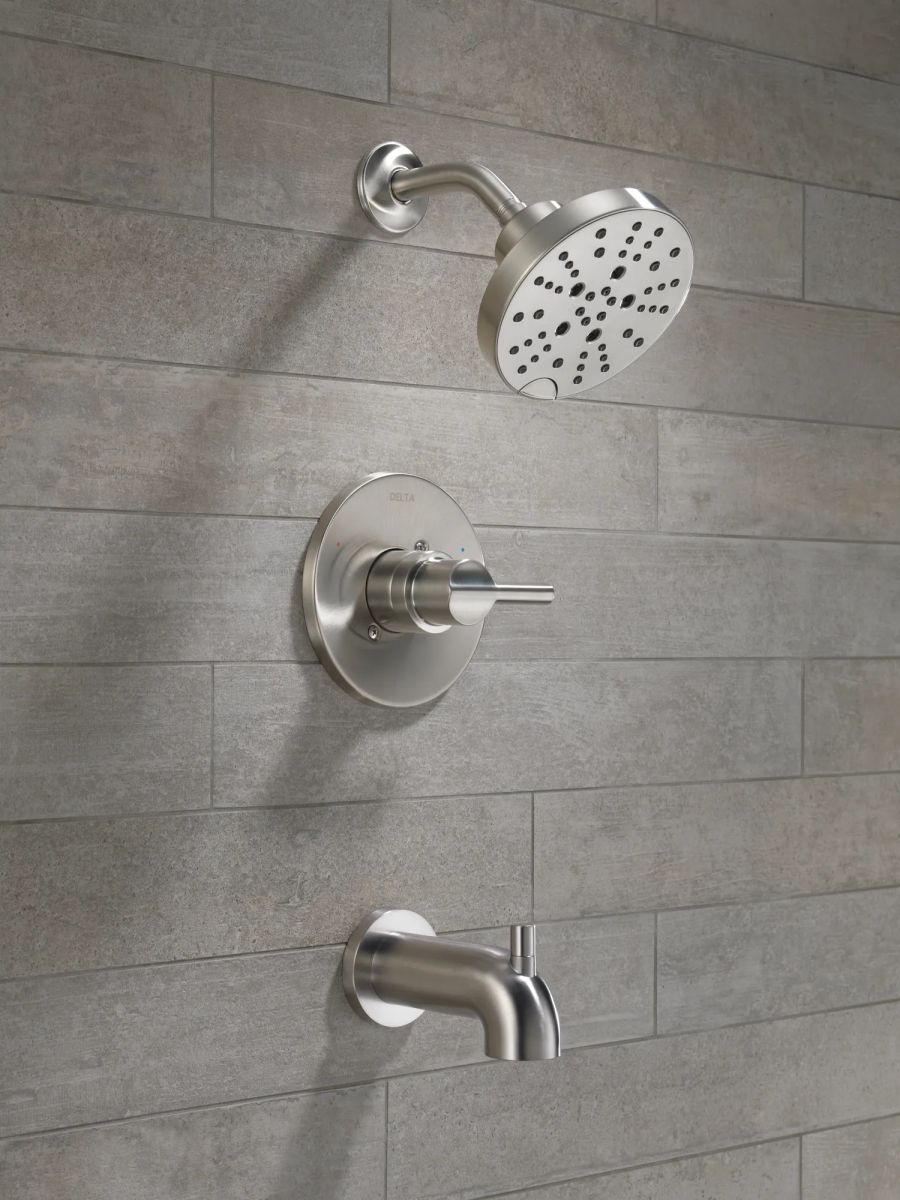 DELTA Nicoli Monitor 14 Series H2Okinetic Tub and Shower — Stainless