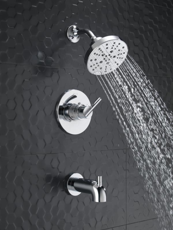 DELTA Nicoli Monitor 14 Series H2Okinetic Tub and Shower — Chrome