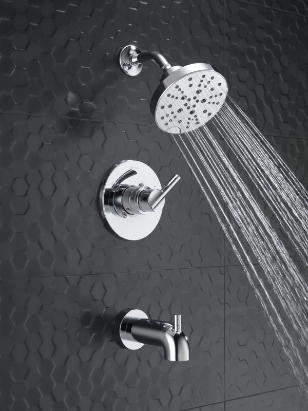 DELTA Nicoli Monitor 14 Series H2Okinetic Tub and Shower — Chrome