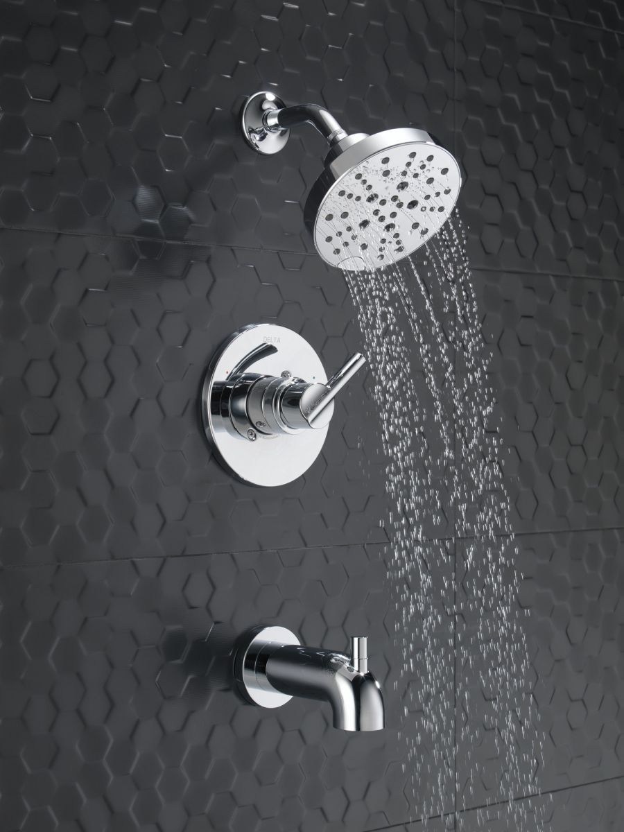 DELTA Nicoli Monitor 14 Series H2Okinetic Tub and Shower — Chrome