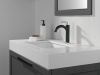 DELTA Nicoli Single Handle Bathroom Faucet — Matte Black / Chrome