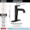 DELTA Nicoli Single Handle Bathroom Faucet — Matte Black