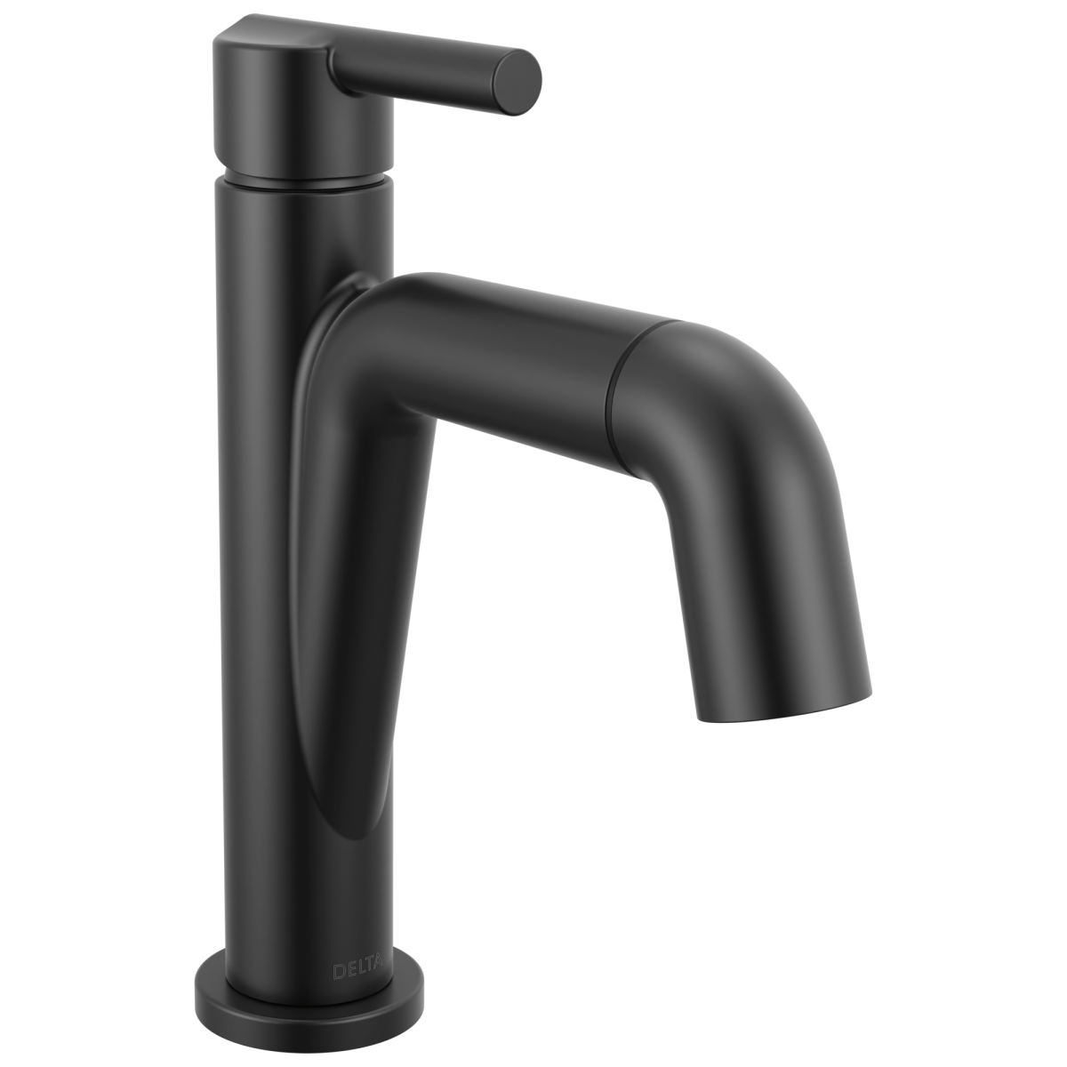 DELTA Nicoli Single Handle Pull-Down Bathroom Faucet — Matte Black