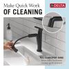 DELTA Nicoli Single Handle Pull-Down Bathroom Faucet — Matte Black