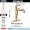 DELTA Nicoli Single Handle Bathroom Faucet — Champagne Bronze