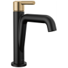 DELTA Nicoli Single Handle Bathroom Faucet — Matte Black / Champagne Bronze