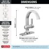 DELTA Albion  Single Handle Bathroom Faucet — Chrome