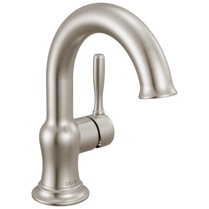 DELTA Roe Single Handle Bathroom Faucet — Stainless