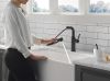DELTA Daneri Single Handle Pull-Out Kitchen Faucet — Matte Black