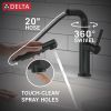 DELTA Daneri Single Handle Pull-Out Kitchen Faucet — Matte Black