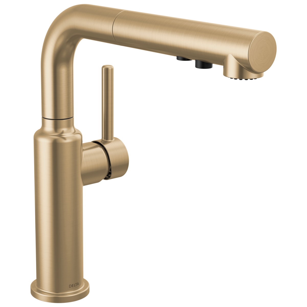 DELTA Daneri Single Handle Pull-Out Kitchen Faucet — Champagne Bronze