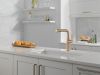 DELTA Daneri Single Handle Pull-Out Kitchen Faucet — Champagne Bronze