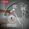DELTA Daneri Single Handle Pull-Out Kitchen Faucet — Chrome