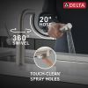 DELTA Daneri Single Handle Pull-Out Kitchen Faucet — Stainless