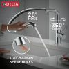 DELTA Almari Single Handle Pull-Out Kitchen Faucet — Chrome