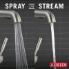 DELTA Almari Single Handle Pull-Out Kitchen Faucet — Stainless
