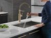 DELTA Antoni Single-Handle Pull-Down Spring Kitchen Faucet — Champagne Bronze