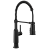 DELTA Theodora Single-Handle Pull-Down Spring Kitchen Faucet — Matte Black
