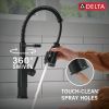 DELTA Theodora Single-Handle Pull-Down Spring Kitchen Faucet — Matte Black